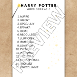 3 Free Harry Potter Printable Games To Try
