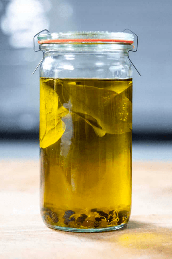 Bay Leaf, Citrus, and Black Peppercorn Infused Olive Oil