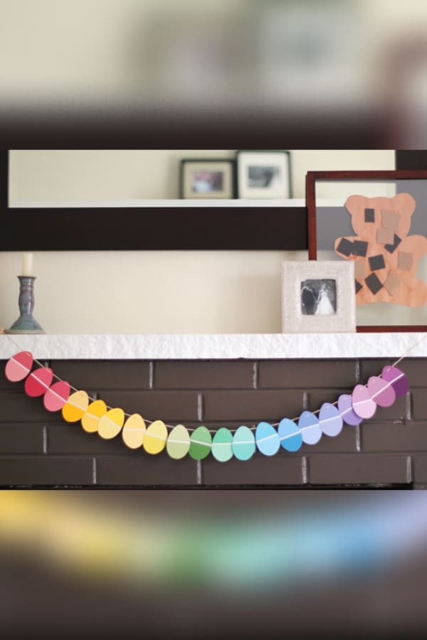 DIY PAINT CHIP EASTER GARLAND