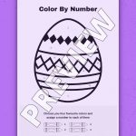 EASTER COLOR BY NUMBER ACTIVITY