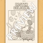 EASTER EGG COLORING PAGE PRINTABLE
