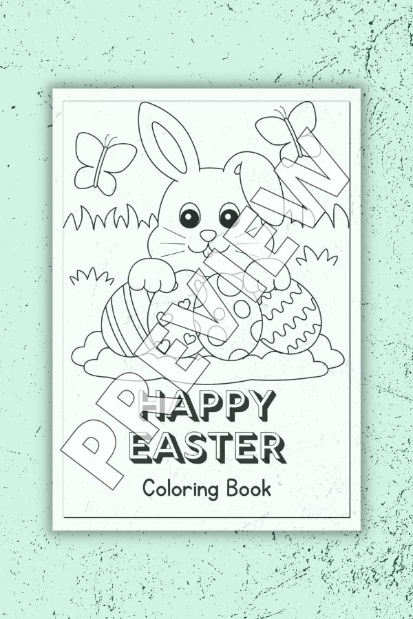HAPPY EASTER CHILDREN'S COLORING BOOK