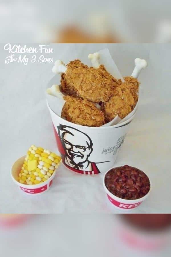 KFC FRIED CHICKEN BUCKET AND SIDES