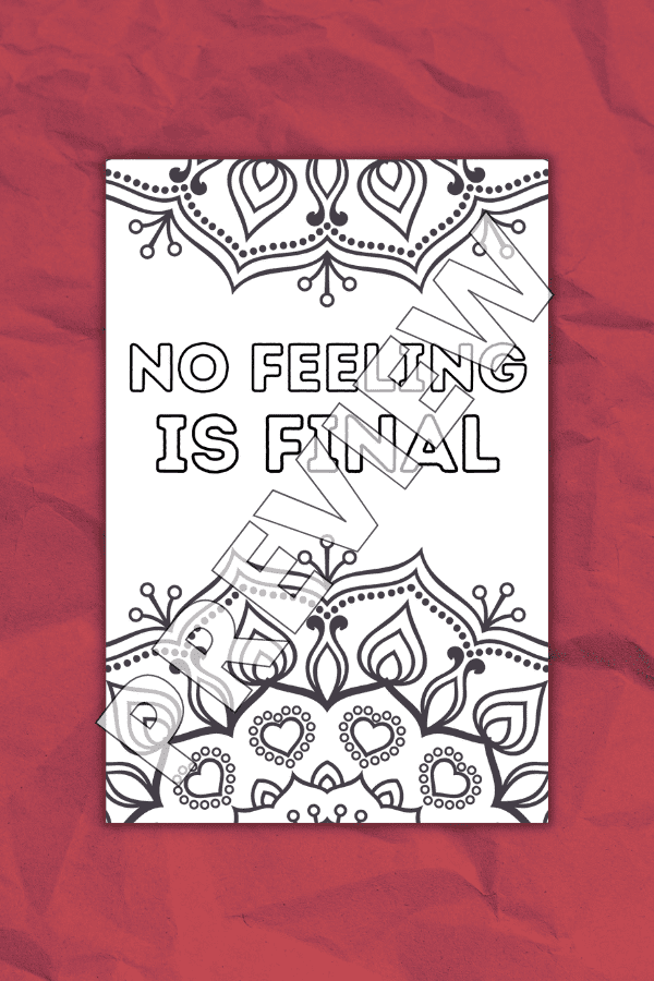 No Feeling Is Final Printable