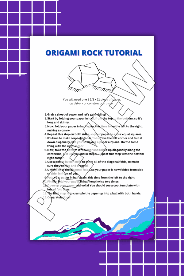 Origami Rock Prank