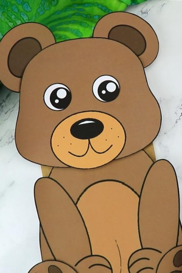 TEDDY BEAR PAPER BAG PUPPET