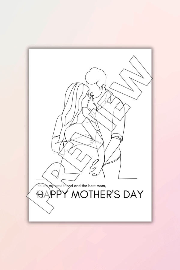 Best Friend, Best Mom Mother's Day Greeting Card