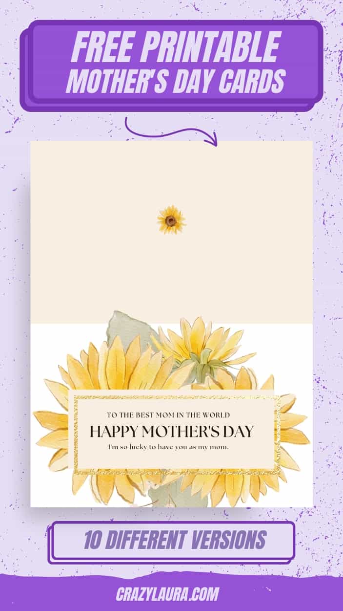List of Free Printable Homemade Mother's Day Cards