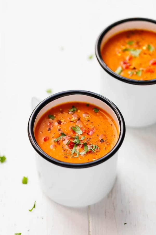 LOW CARB ROASTED RED PEPPER SOUP