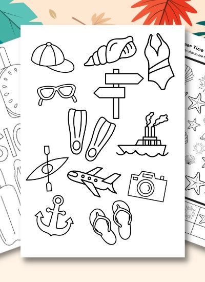 10+ Free Summer Coloring Page Printables For Kids