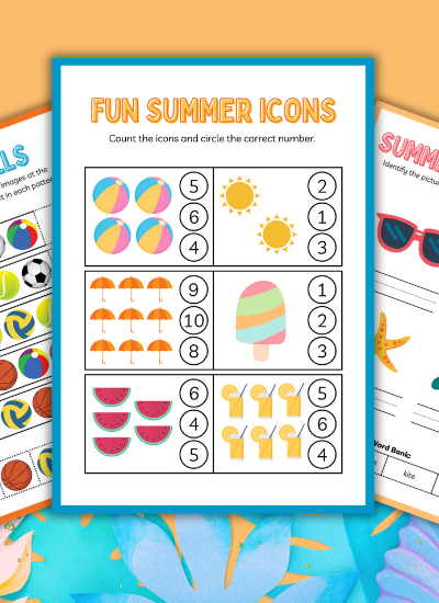 4 Fun-Filled Summer Camp Kindergarten Worksheets