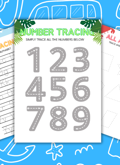 4 Free Line Tracing Worksheets For Summer