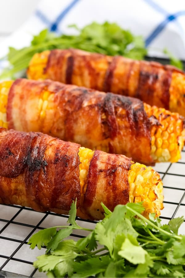 BACON WRAPPED GRILLED CORN
