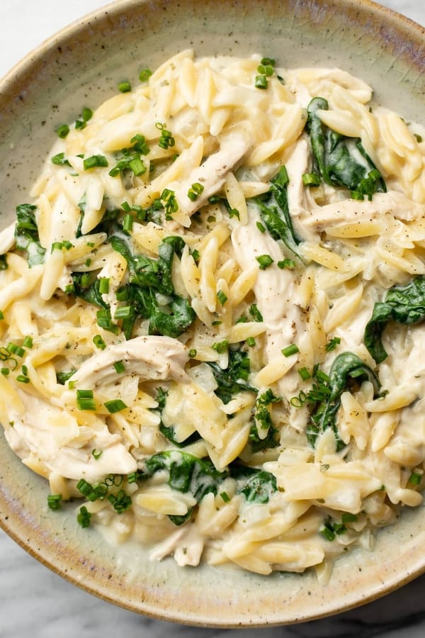 BOURSIN ORZO WITH CHICKEN