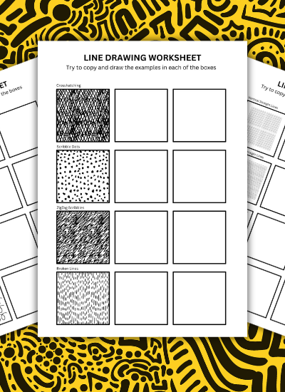 Beginner's Guide For Artists: Line Drawing Worksheets