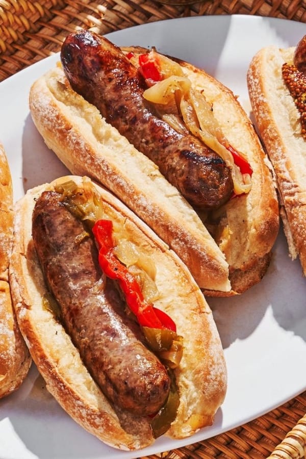 GRILLED BEER BRATS