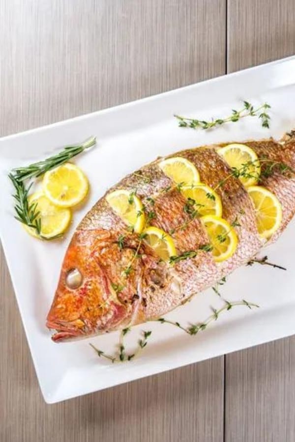 GRILLED WHOLE RED SNAPPER