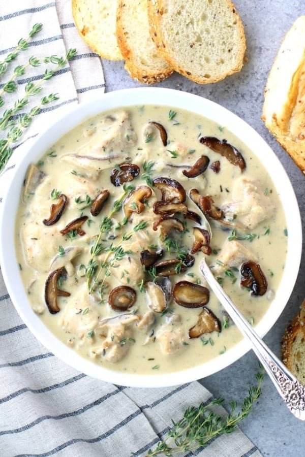 LOW CARB CHICKEN MUSHROOM SOUP