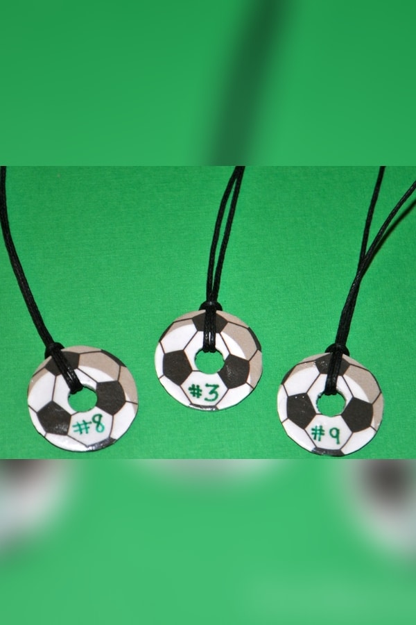 SOCCER TEAM WASHER NECKLACES