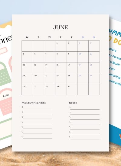 10 Fun & Free Summer Activity Planner Printables