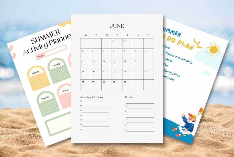 10 Fun & Free Summer Activity Planner Printables For 2024