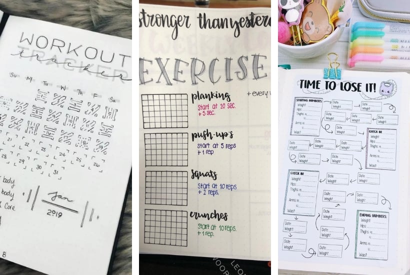 15+ Inspiring Bullet Journal Fitness Spread Ideas For 2025
