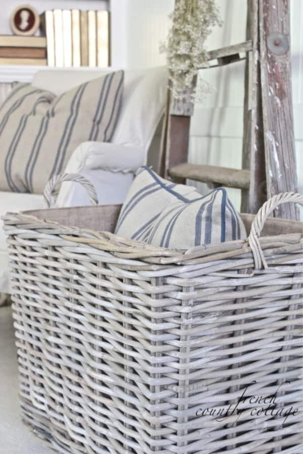 CHUNKY BASKETS & FRENCH STRIP PILLOWS