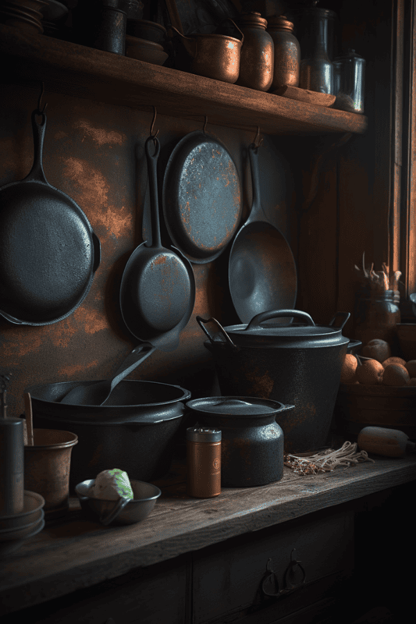 Cast iron cookware