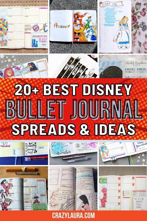 List of the best Disney Bullet Journal Ideas To Unlock The Magic