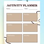 List of Free Summer Activity Planner Printables