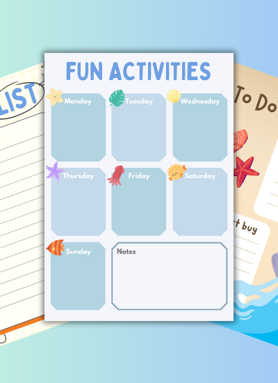 Fun in the Sun: 4 Summer Kid's Planner