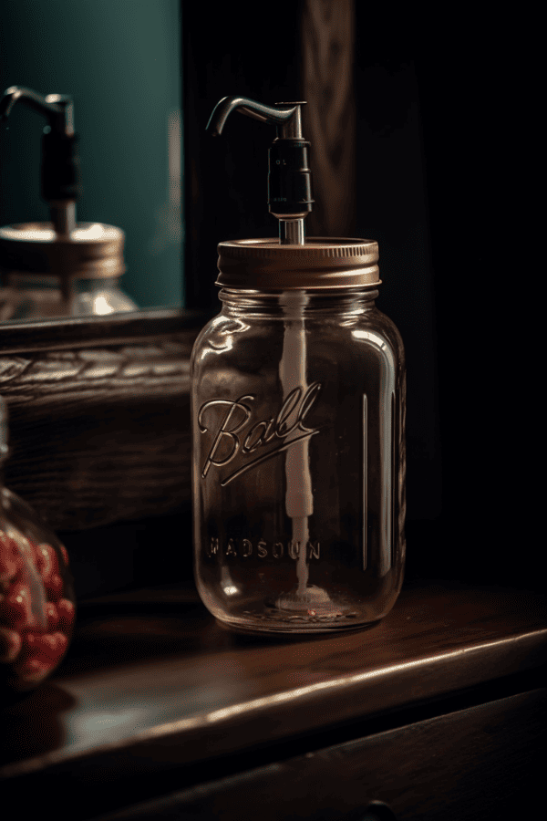 Mason jar soap dispensers