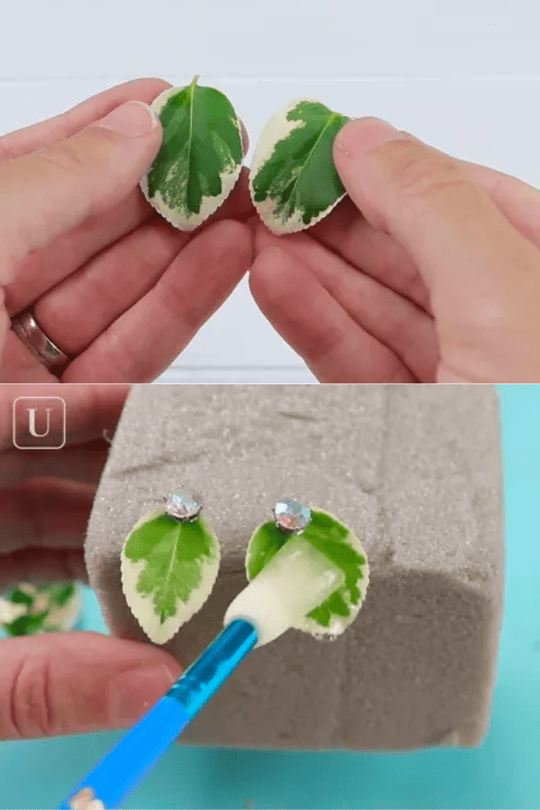 Resin Leaf Earrings