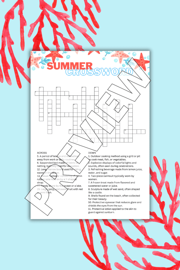 Summer Crossword