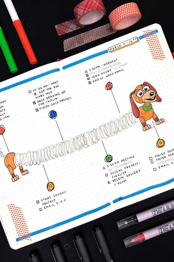 TOY STORY'S SLINKY DOG SPREAD