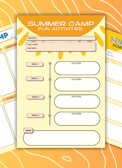 Unlock Adventure 3 Summer Camp Calendar Printables