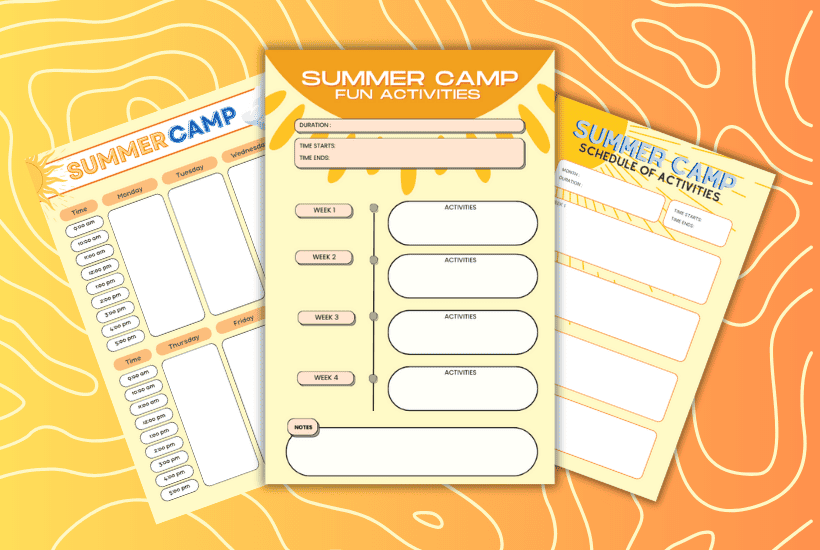 Unlock Adventure: 3 Summer Camp Calendar Printables