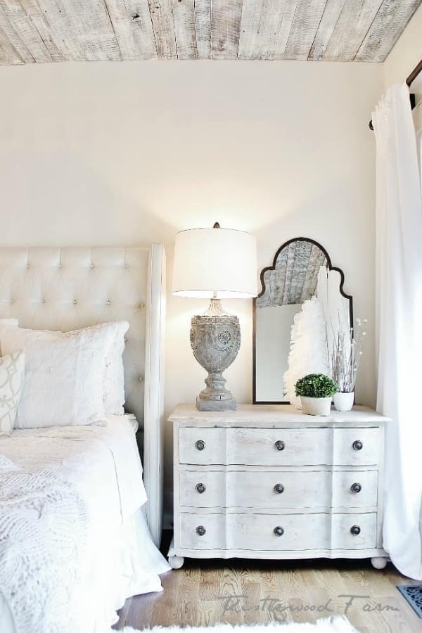 WHITE WASHED FRENCH COUNTRY BEDROOM