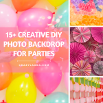 15+ Creative DIY Photo Backdrop For Parties