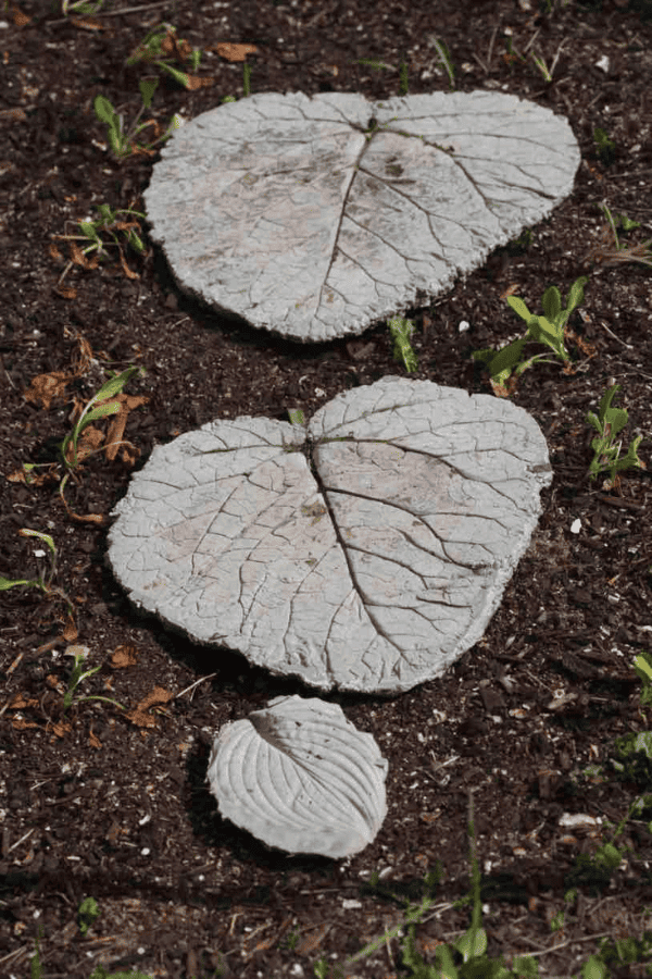 Leaf Imprint Stepping Stones
