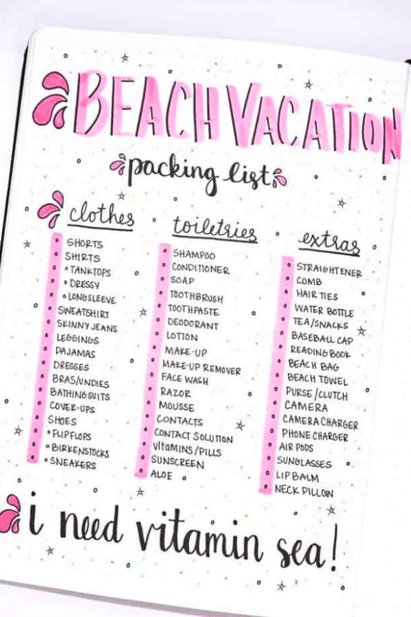 Packing List