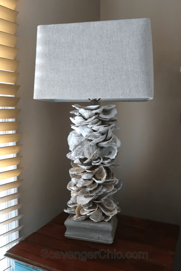 Seashell Mason Jar Lamp