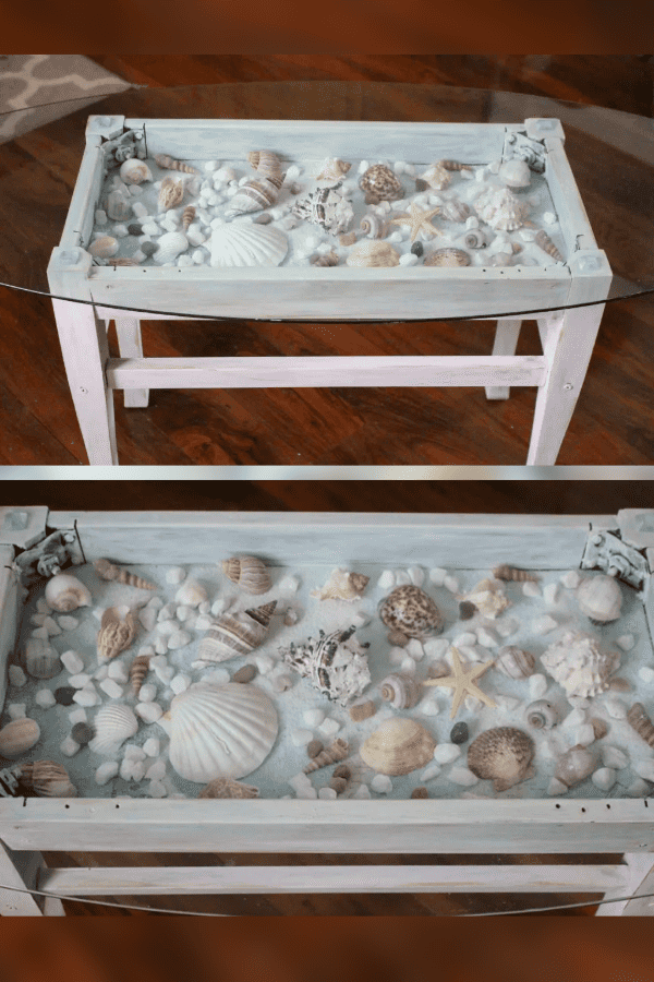 Seashell Shadowbox Table
