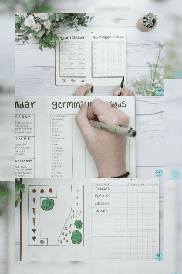 Simple Gardening BuJo Ideas