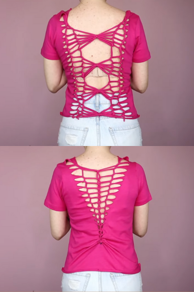 Drab to Fab: 10+ Easy DIY Cut T-Shirt Ideas - Crazy Laura