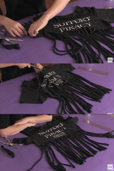 Drab to Fab: 10+ Easy DIY Cut T-Shirt Ideas - Crazy Laura