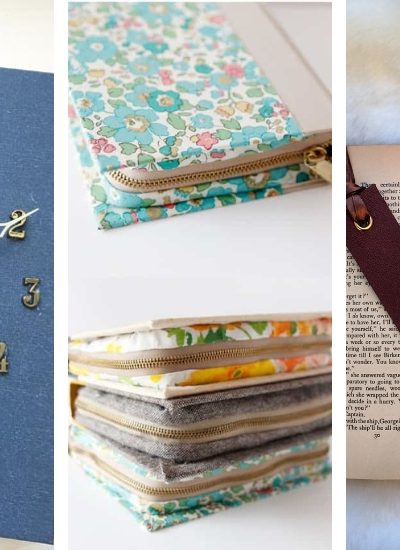 List of 12+ Upcycled Book Cover Crafts