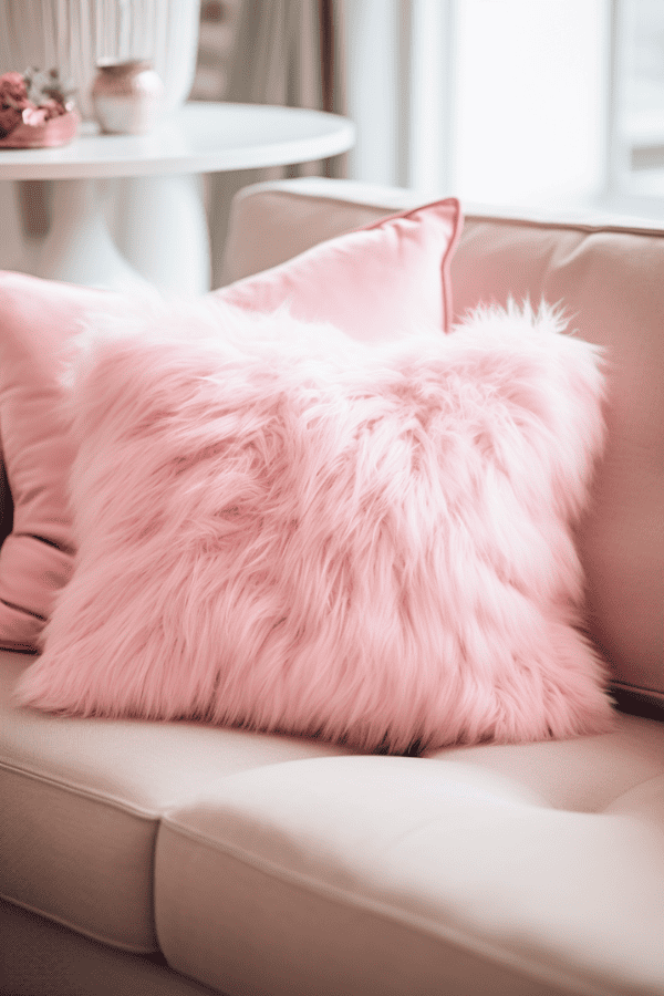 Faux fur Throw Pillows
