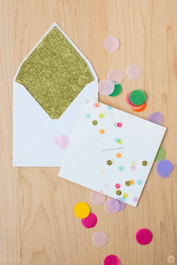 Glittered Envelope