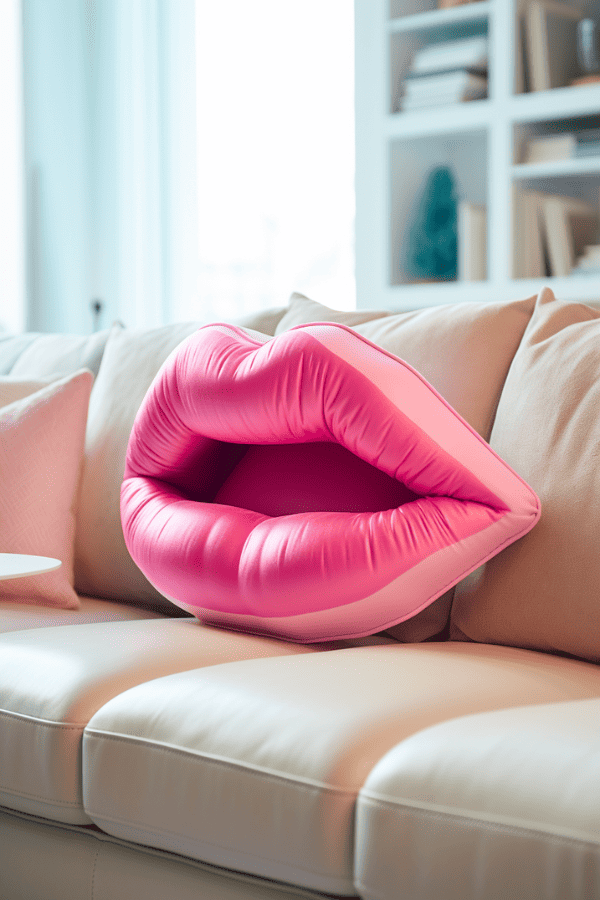 Lip-shaped Pillows
